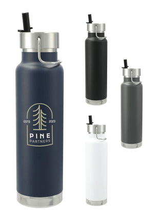 Thor Copper Vacuum Insulated Bottle 25oz Straw Lid