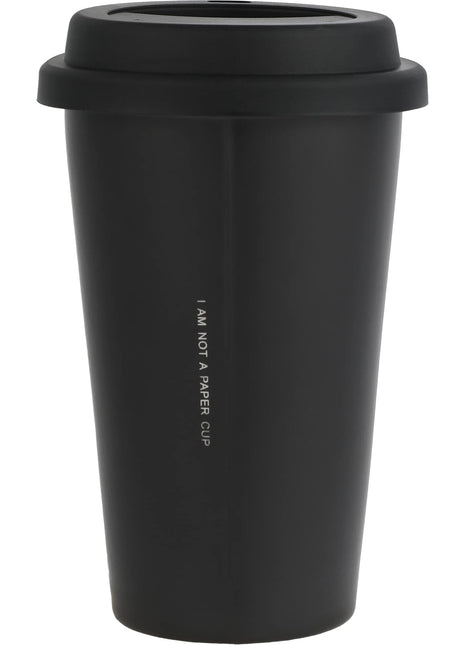 I'm Not a Paper Cup 10oz Ceramic Tumbler w/ Lid