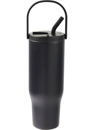 Trinity Recycled Straw Leak proof Tumbler 30oz - Black | PromoEO
