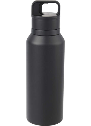 Dawson Insulated Bottle w/ One Touch Lid 18oz - Black | PromoEO