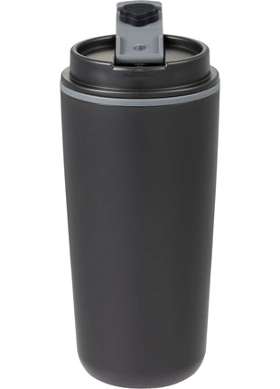 Cooper RPP Double Wall Tumbler w/ Flap Lid 16oz - Black | PromoEO