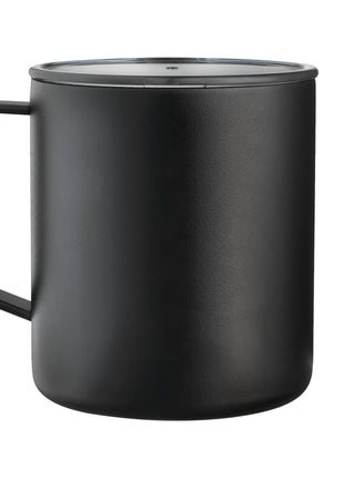 Rover Copper Vac Camp Mug 14oz â Powder coated - Black | PromoEO