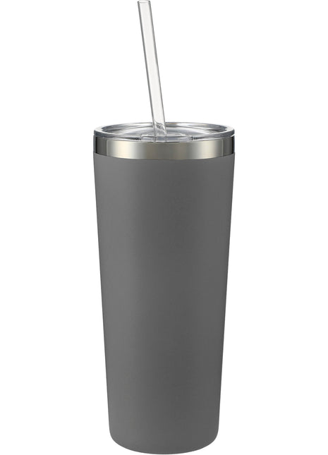 Thor Copper Vacuum Insulated Tumbler 22oz - Gray | PromoEO