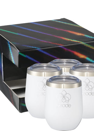 Corzo Cup 12oz 4 in 1 Gift Set - Black | PromoEO