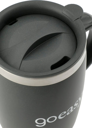 Dagon Wheat Straw Mug w/ Stainless Liner 14oz - Charcoal | PromoEO