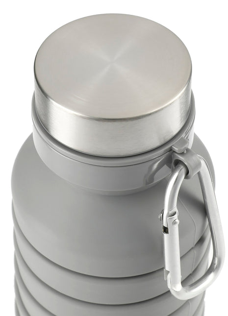 Zigoo Silicone Collapsible Bottle 18oz - Gray | PromoEO