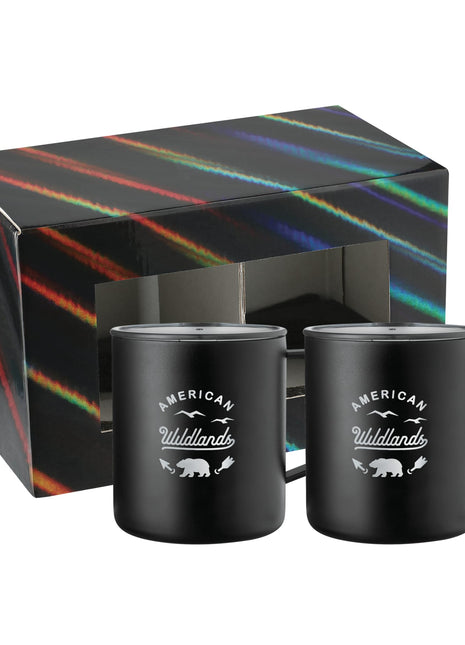 Rover Camp Mug 14oz Powder coated 2 in 1 Gift Set