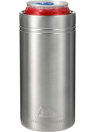 Arctic Zone® Titan Thermal HP® Slim Cooler 12oz - Silver | Arctic Zone