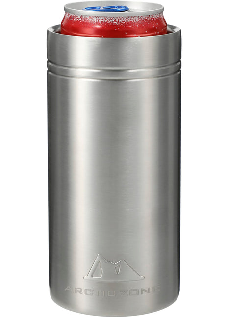 Arctic Zone® Titan Thermal HP® Slim Cooler 12oz - Silver | Arctic Zone