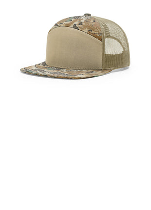 Richardson Printed 7-Panel Trucker 168P - Realtree Advantage/ Khaki | Richardson