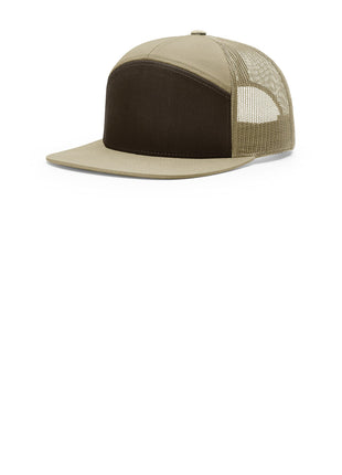 Richardson 7-Panel Trucker 168 - Brown/ Khaki/ Khaki | Richardson