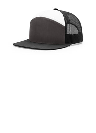 Richardson 7-Panel Trucker 168 - Charcoal/ Black/ White | Richardson