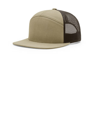 Richardson 7-Panel Trucker 168 - Pale Khaki/ Brown | Richardson