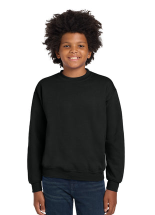 Gildan® Youth Heavy Blend™ Crewneck Sweatshirt.  18000B - Black | Gildan