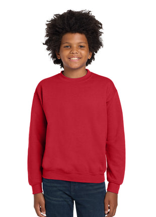 Gildan® Youth Heavy Blend™ Crewneck Sweatshirt.  18000B - Red | Gildan