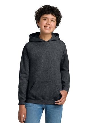 Gildan® - Youth Heavy Blend™ Hooded Sweatshirt. 18500B - Dark Heather | Gildan