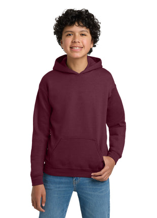 Gildan® - Youth Heavy Blend™ Hooded Sweatshirt. 18500B - Maroon | Gildan
