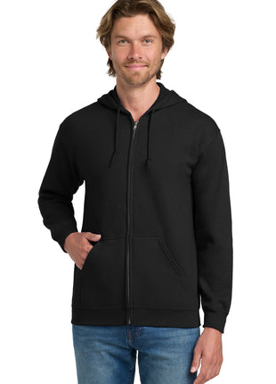 Gildan® - Heavy Blend™ Full-Zip Hooded Sweatshirt. 18600 - Black | Gildan