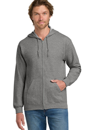 Gildan® - Heavy Blend™ Full-Zip Hooded Sweatshirt. 18600 - Graphite Heather | Gildan