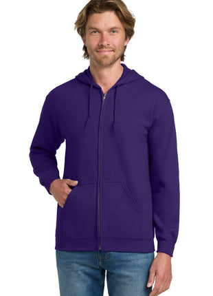 Gildan® - Heavy Blend™ Full-Zip Hooded Sweatshirt. 18600 - Purple | Gildan
