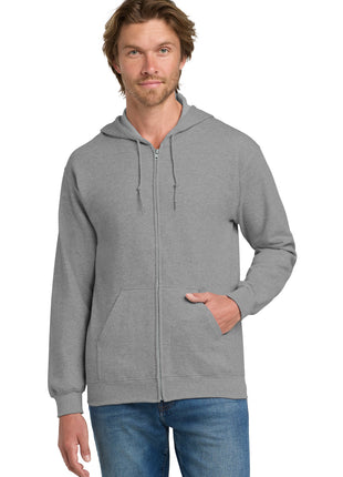Gildan® - Heavy Blend™ Full-Zip Hooded Sweatshirt. 18600 - Sport Grey | Gildan