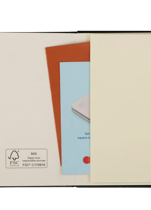 FSC® Mix 3.5" x 5" Ambassador Pocket Bound Journal - Black | PromoEO