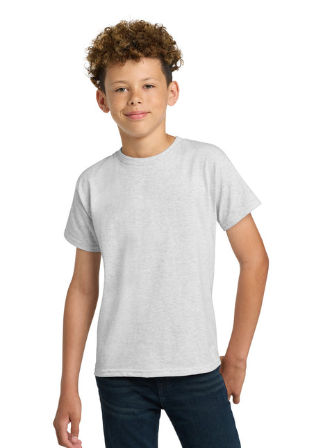 Gildan® - Youth Ultra Cotton®100% US Cotton T-Shirt. 2000B - Ash | Gildan