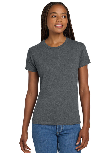 Gildan® Women's Ultra Cotton® 100% US Cotton T-Shirt. 2000L - Dark Heather | Gildan
