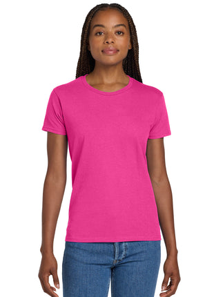 Gildan® Women's Ultra Cotton® 100% US Cotton T-Shirt. 2000L - Heliconia | Gildan