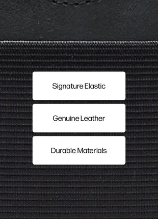 Thread Wallets Vertical Wallet - Black | Thread Wallets