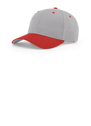 Richardson Pro Twill Snapback 212 - Grey/ Grey/ Red | Richardson