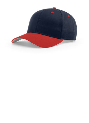 Richardson Pro Twill Snapback 212 - Navy/ Navy/ Red | Richardson