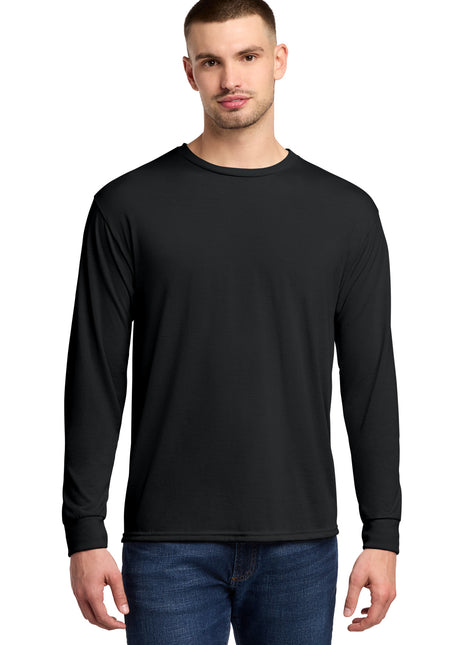 Jerzees® Dri-Power® 100% Polyester Long Sleeve T-Shirt 21LS - Black | Jerzees