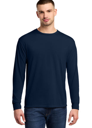 Jerzees® Dri-Power® 100% Polyester Long Sleeve T-Shirt 21LS - J. Navy | Jerzees