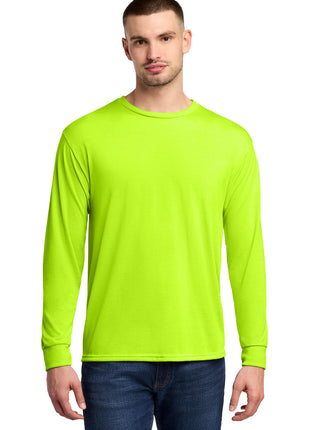 Jerzees® Dri-Power® 100% Polyester Long Sleeve T-Shirt 21LS - Safety Green | Jerzees