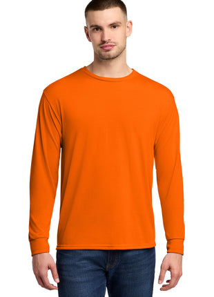 Jerzees® Dri-Power® 100% Polyester Long Sleeve T-Shirt 21LS - Safety Orange | Jerzees