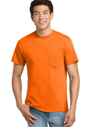 Gildan® - Ultra Cotton® 100% US Cotton T-Shirt with Pocket.  2300 - S. Orange | Gildan