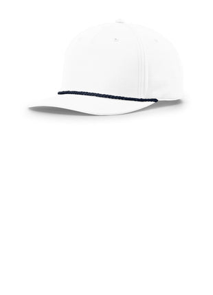 Richardson 5-Panel Classic Rope Cap 258 - White/ Navy | Richardson