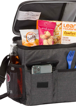 Carry-All 18 Can Cooler - Charcoal | PromoEO