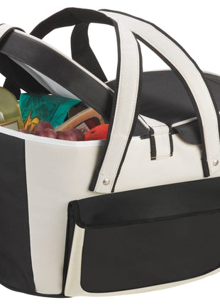 Picnic Basket 24 Can Cooler - Khaki | PromoEO