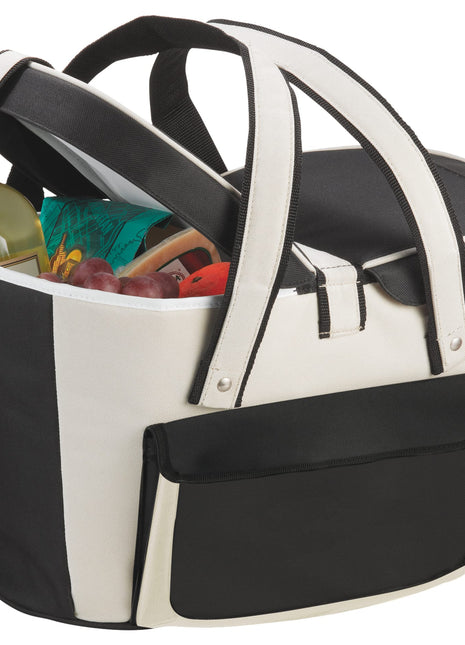 Picnic Basket 24 Can Cooler - Khaki | PromoEO