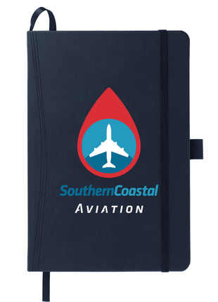 FSC® Mix 5.75" x 8.5" Pedova™ Pocket Bound Journal - Navy | PromoEO