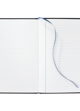 FSC® Mix 7" x 10" Vicenza Large Bound Journal - Black | PromoEO