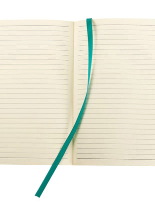 FSC® Mix 5" x 7" Revello Soft Bound Journal - Turquoise | PromoEO