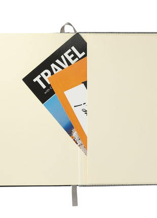 FSC® Mix 5.5" x 8.5" Siena Heathered Bound Journal - Gray | PromoEO