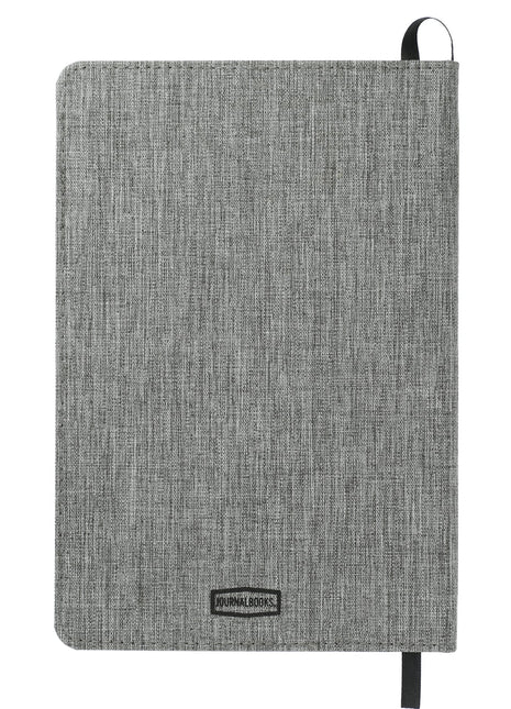 FSC® Mix 5.5" x 8.5" Reclaim Recycled Journal - Gray | PromoEO