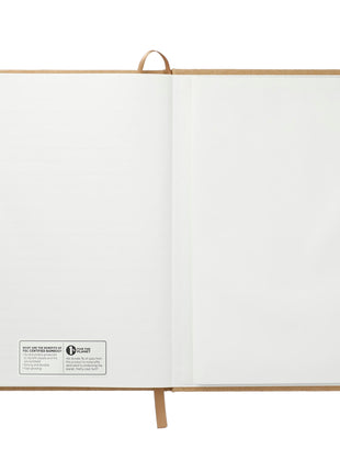 5.5" x 8.5" Washable Kraft Stone Bound Journal - Natural | PromoEO
