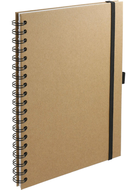 FSC® Mix 7" x 10" Large Spiral Journal - Natural | PromoEO