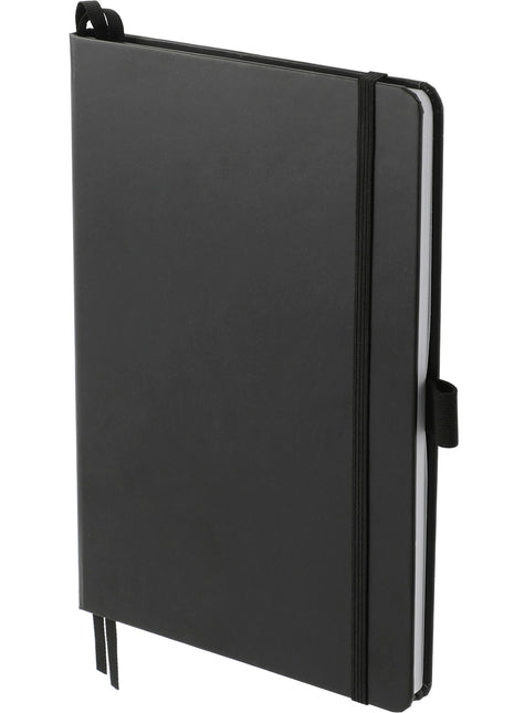FSC® Mix 5.5" x 8.5" Bound Journal - Black | PromoEO