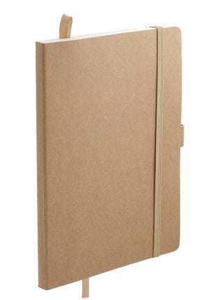 5.5" x 8.5" FSC® Mix Stone Soft Bound Journal - Natural | PromoEO